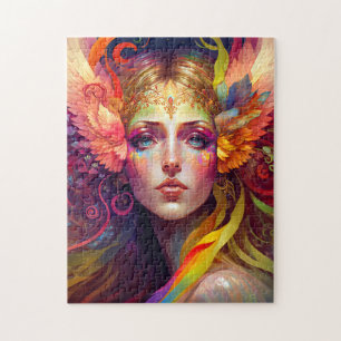 Puzzle Rainbow Goddess Imaginaire Art