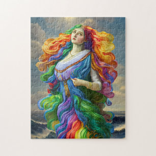 Puzzle Rainbow Goddess peinture numérique art original