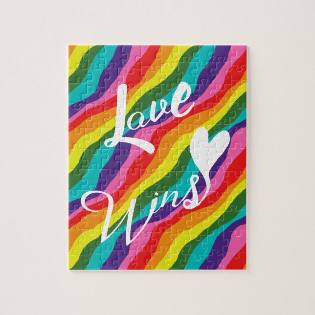 Puzzle Rainbow Love gagne (Vertical)