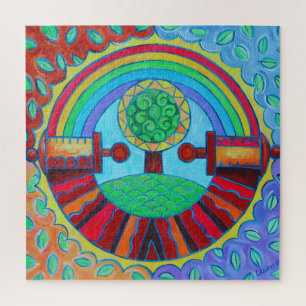 Puzzle Rainbow Mandala