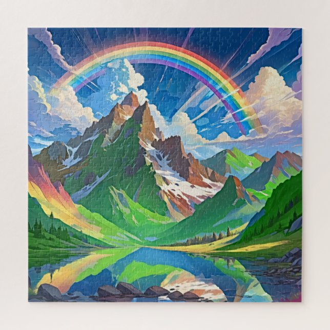 Puzzle Rainbow Mountain (Vertical)