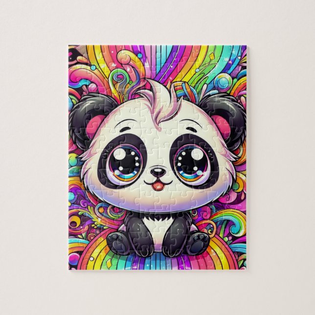 Puzzle Rainbow Panda (Vertical)