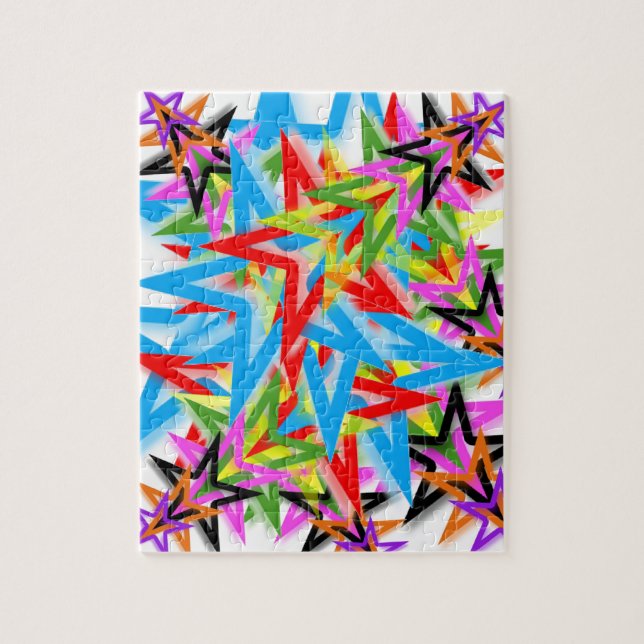 Puzzle Rainbow Shooting Stars (Vertical)