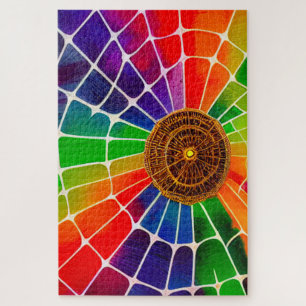 Puzzle Rainbow Spider Web