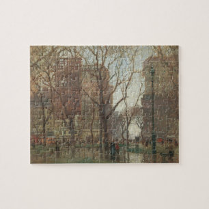 Puzzle Rainy Day, Carré de Madison, New York, Paul Cornoy
