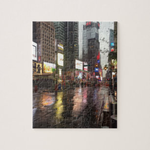 Puzzle Rainy Day in Times Carré New York City Photo