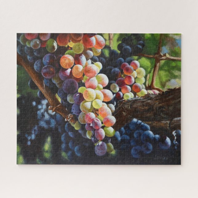 Puzzle Raisins d'abondance pour les amateurs de vin et le (Horizontal)