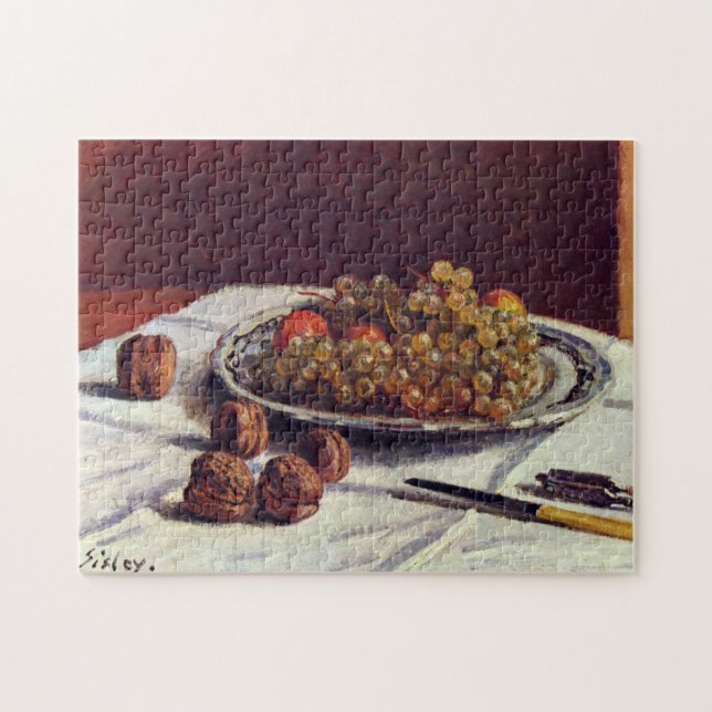 Puzzle Raisins et noix sur une table Impressionniste Sisl (Horizontal)