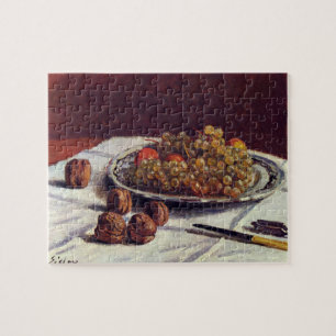 Puzzle Raisins et noix sur une table Impressionniste Sisl