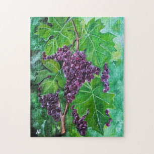 Puzzle Raisins sur une vigne d'août par Alfred Fox
