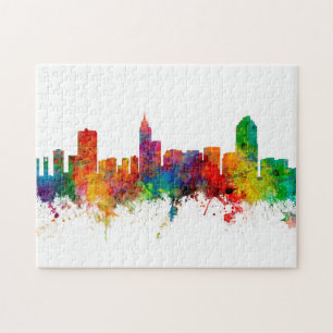 Puzzle Raleigh North Carolina Skyline