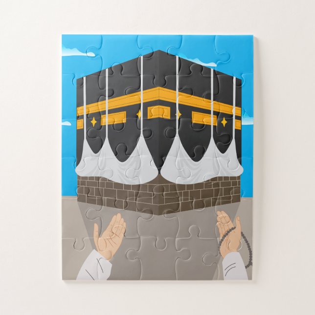 Puzzle Ramadan musulman Kaaba Art Enfants islamiques (Vertical)