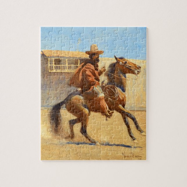 Puzzle Ranchero de la vieille Californie par Maynard Dixo (Vertical)