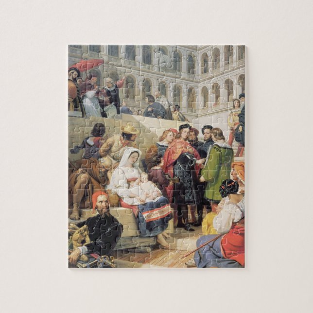 Puzzle Raphael à Vatican, 1832 (huile sur la toile) (Vertical)