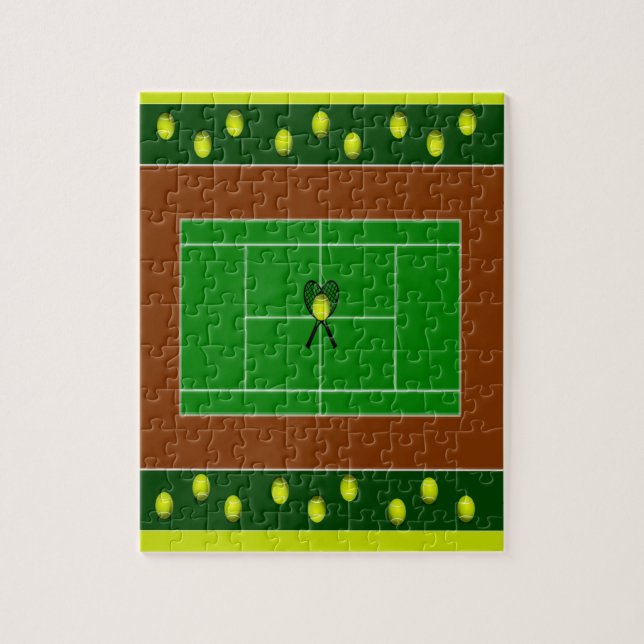 Puzzle Raquettes de court de tennis et de tennis (Vertical)
