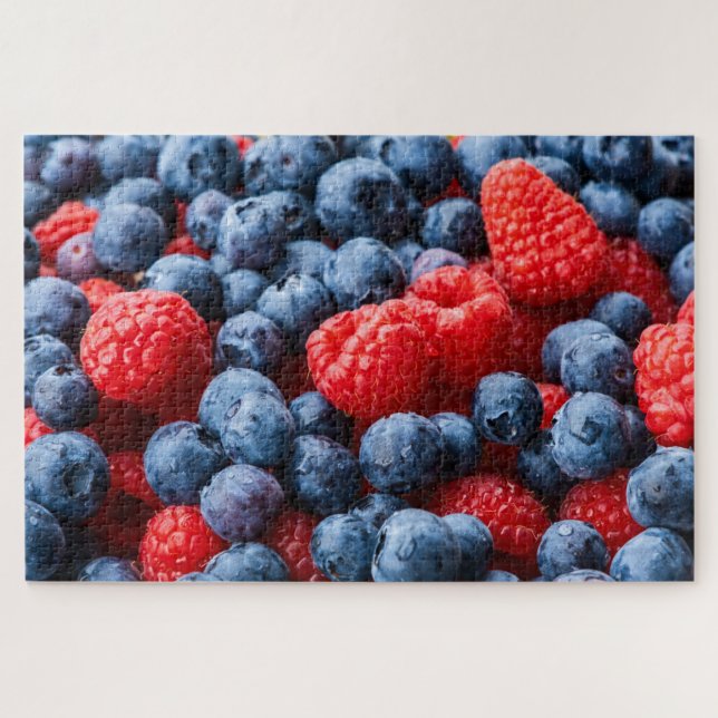 Puzzle Raspberries et Blueberries (Horizontal)