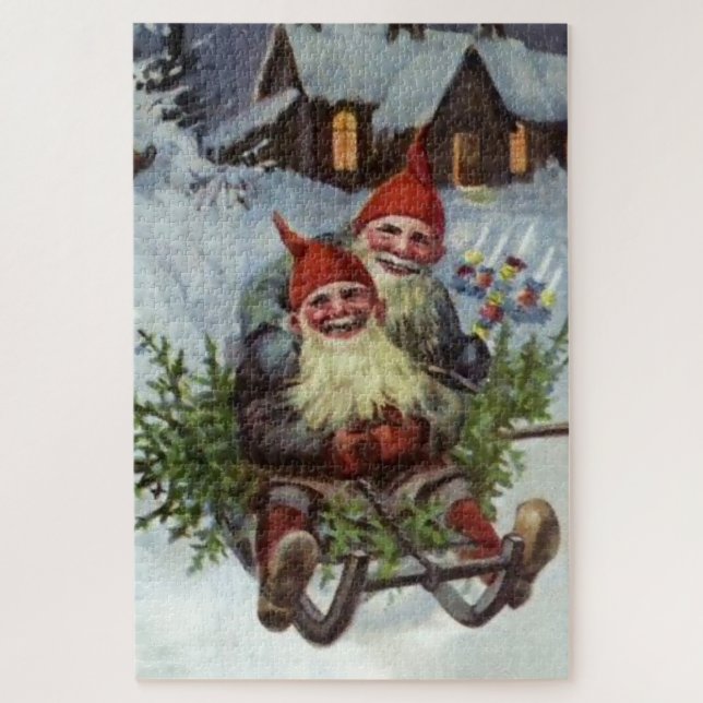 Puzzle "Rassembler des boughs de pin" par Jenny Nystrom (Vertical)