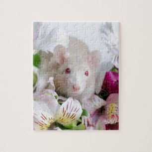Puzzle Rat en fleurs