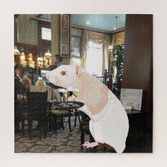 Puzzle Rat Waiter surréaliste (Vertical)