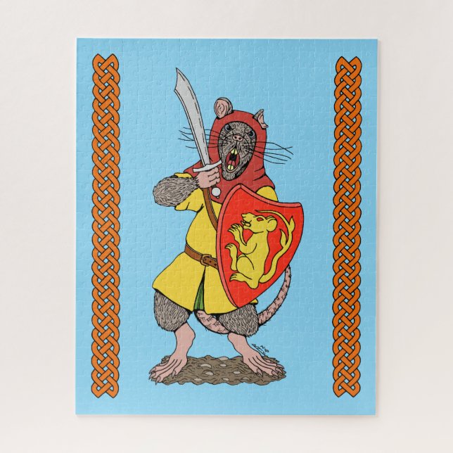 Puzzle Raton guerrier avec fauchon (Vertical)
