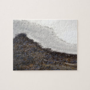 Puzzle Rayures de courant de neige d'hiver