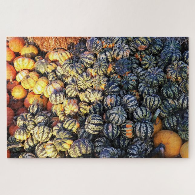 Puzzle Rayures Et Citrouilles  (Horizontal)