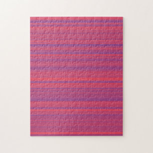 Puzzle Rayures Rouge Violet Motif Sans Fin