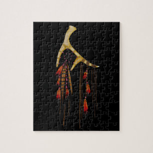 Puzzle Receveur rêveur d'Antler de beaux cerfs communs de