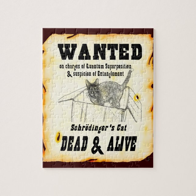 Puzzle RECHERCHÉ : Casse-tête du chat de Schrodinger (Vertical)