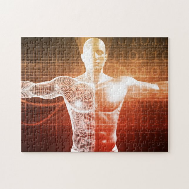 Puzzle Recherche Médicale sur le corps humain comme (Horizontal)