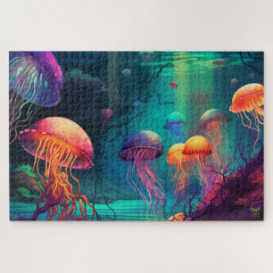 Puzzle 🐙 récif lumineux : Rêves de méduses 🌊