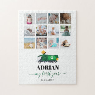 Puzzle Recyclage Camion à ordures Bébé Garçon 1ère année 