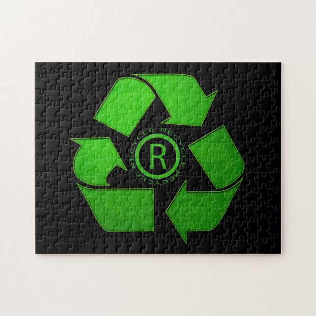 Puzzle Recycle Logo par Shirley Taylor (Horizontal)