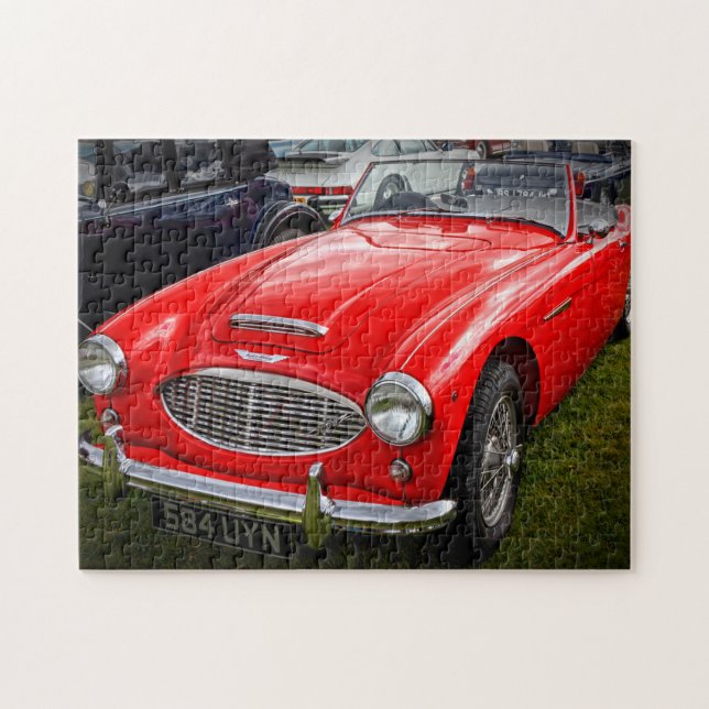 Puzzle Red Austin Healey 3000 voiture de sport classique (Horizontal)