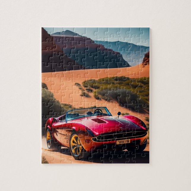 Puzzle Red Barchetta (Vertical)