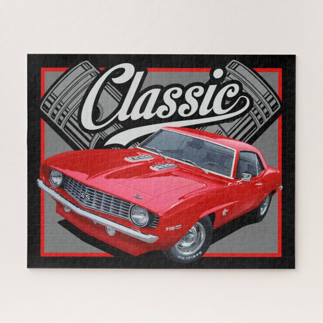 Puzzle Red Camaro (Horizontal)