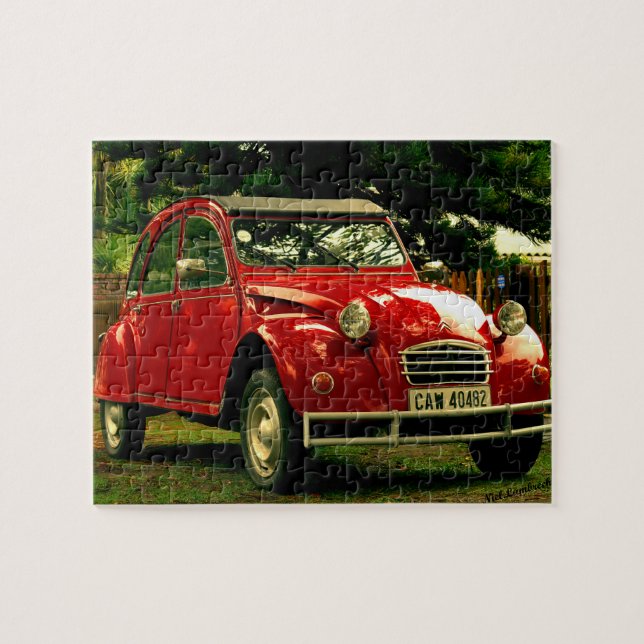 Puzzle Red Citroën 2CV (Horizontal)