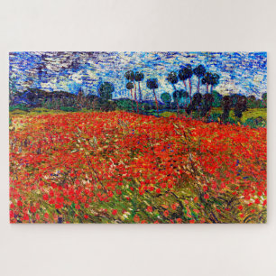 Puzzle Red Flower Field, Van Gogh