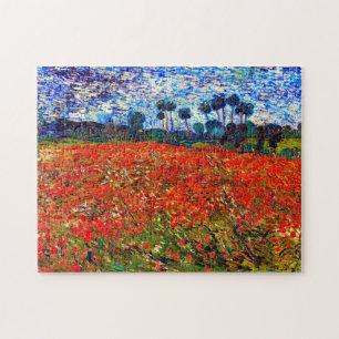 Puzzle Red Flower Field, Van Gogh