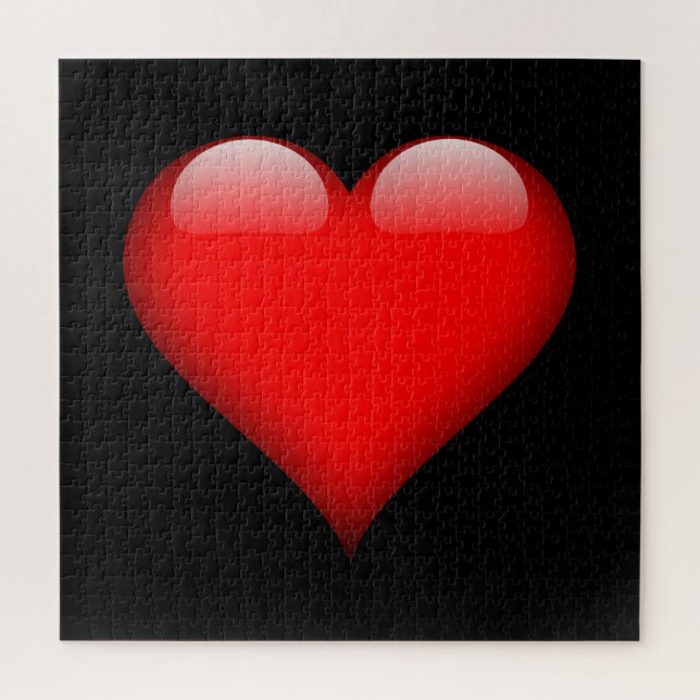 Puzzle Red Heart Mariage d'amour tendance (Vertical)