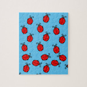 Puzzle Red Ladybugs Crawling Thunder_Cove