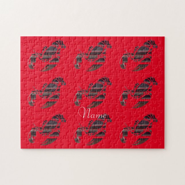 Puzzle Red Maine Lobsters Thunder_Cove (Horizontal)