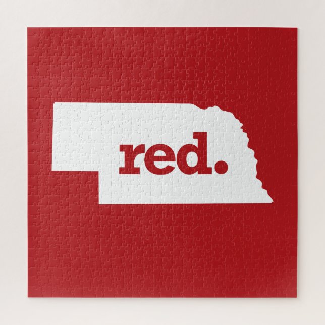 PUZZLE RED NEBRASKA (Vertical)