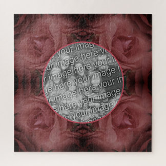 Puzzle Red Rose Flower Nature Frame Ajouter Votre Photo