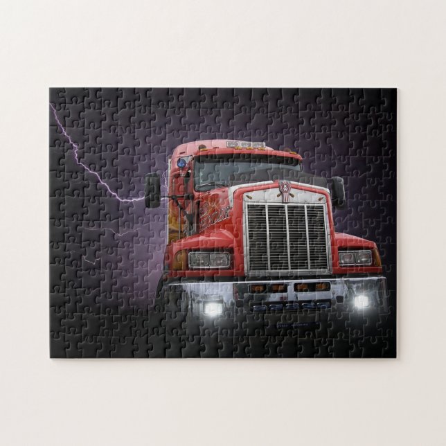 Puzzle Red Thunder KW Big Rig 18 Wheeler (Horizontal)