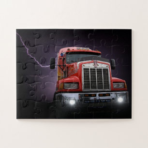 Puzzle Red Thunder KW Big Rig 18 Wheeler