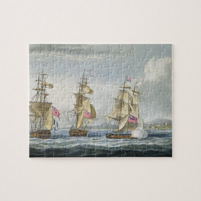 Puzzle Reddition du fort de Tamatave, gravé par le T. (Horizontal)