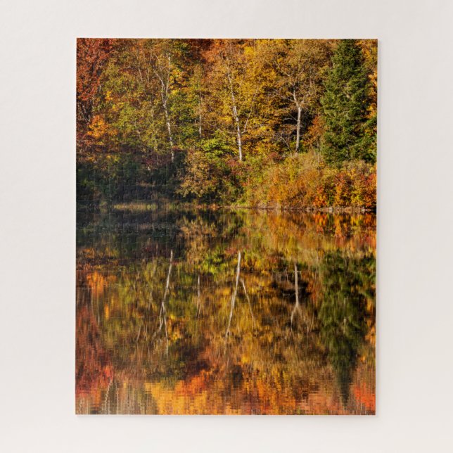 Puzzle Réflexion automnale sur Coffin Pond (Vertical)
