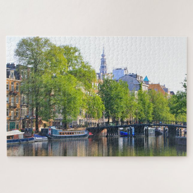 Puzzle réflexions d'Amsterdam, Hollande  (Horizontal)