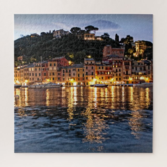 Puzzle Réflexions du soir sur Portofino - 20x20 - 676 pc (Vertical)